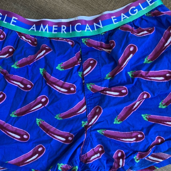 American Eagle Men's Eggplant Print Boxer Briefs Size Large - Picture 3 of 3